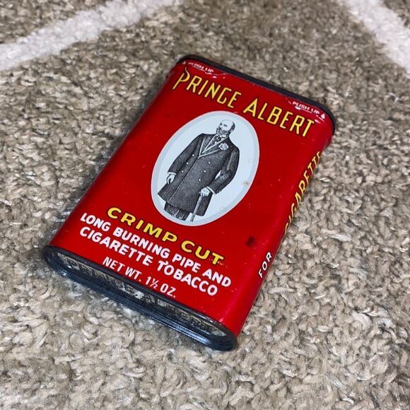 Vintage Prince Albert Crimp Cut Tobacco Tin - Picture 1 of 6